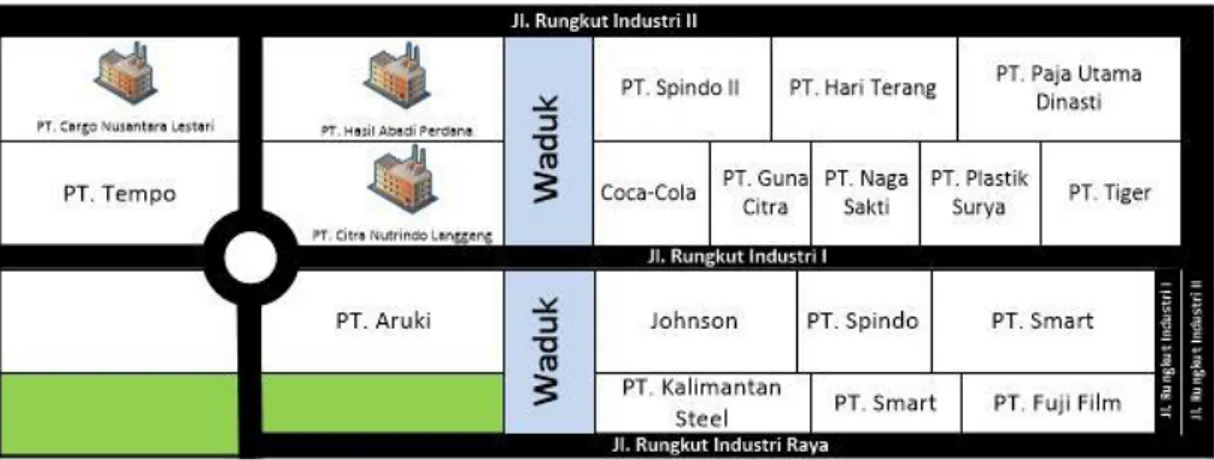 Gambar I.1. Denah Lokasi PT. Citra Nutrindo Langgeng Surabaya 