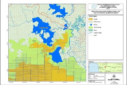 Gambar 4.1 Peta Tata Guna Lahan Danau lait 2017 