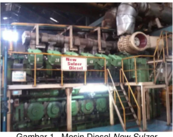 Gambar 1.  Mesin Diesel New Sulzer  Definisi Studi Kelayakan 