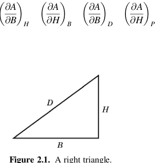 Figure 2.1. A right triangle.