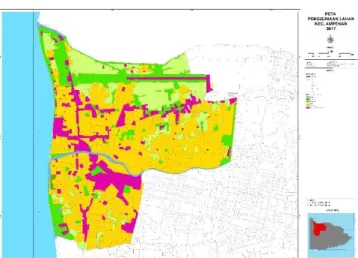 Gambar 1 .  Peta Penggunaan Lahan Kecamatan Ampenan  Tahun 2010 