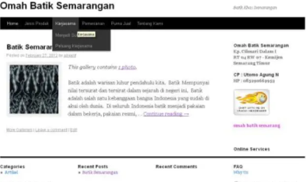 Gambar 8. Rancangan Home Page Oemah 