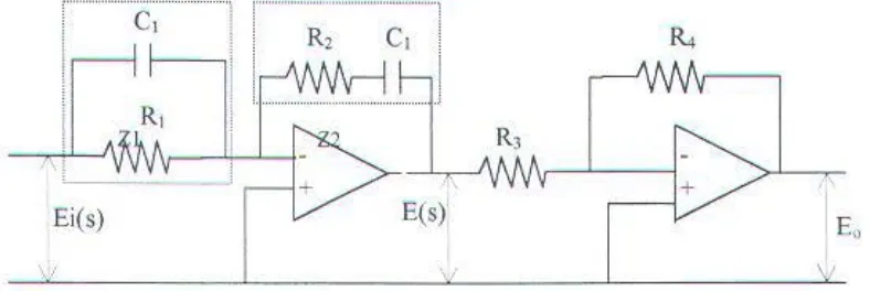 Gambar 3.9. A/at konrrol elektronik PID dengmrmenggunakan penguatan operasional 