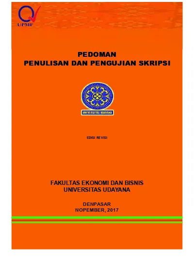 BUKU PEDOMAN PENULISAN DAN PENGUJIAN SKR