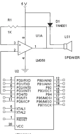 Gambar 3.7 Rangkaian Driver Speaker 
