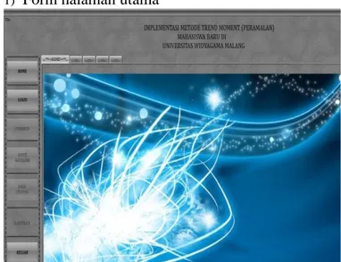 Gambar 8. Form data peramalan 