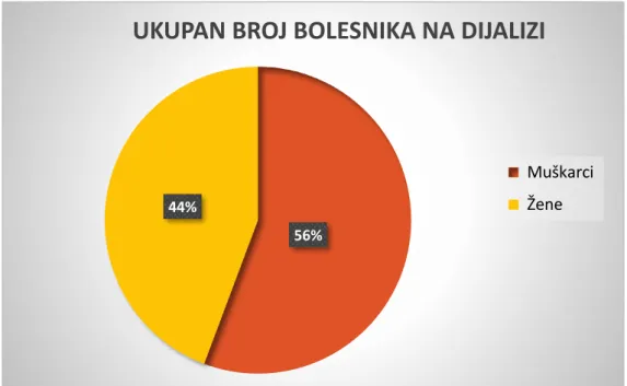 Tablica 2. Ukupan broj bolesnika na dijalizi 
