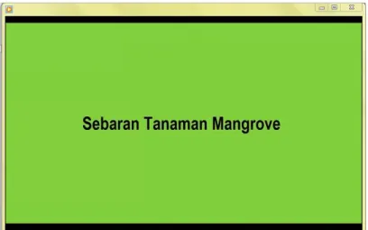 Gambar 13 Halaman Judul Sebaran Tanaman Mangrove 
