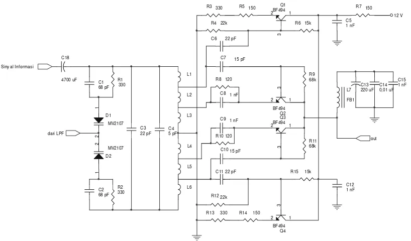 Gambar 3.5. Rangkaian voltage controlled oscillator [20].  