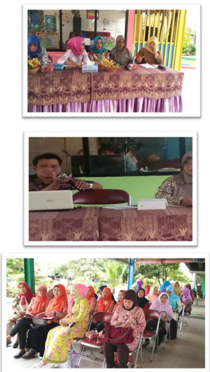 Gambar 1.  Foto Kegiatan Pelatihan Pengelolaan Keuangan Rumah Tanggadi RPTRA Kelurahan Sungai  Bambu 