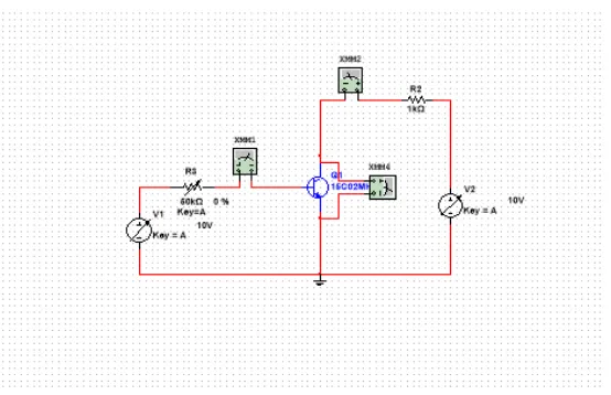 Gambar 5 Rangkaian Uji Coba Transistor 