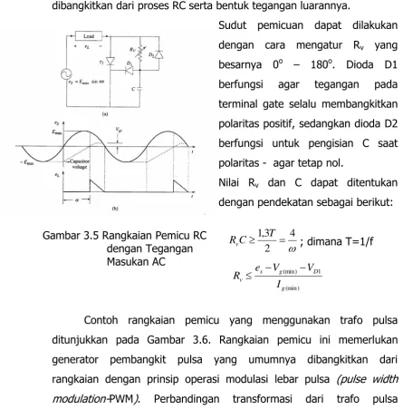 Gambar 3.5 Rangkaian Pemicu RC 