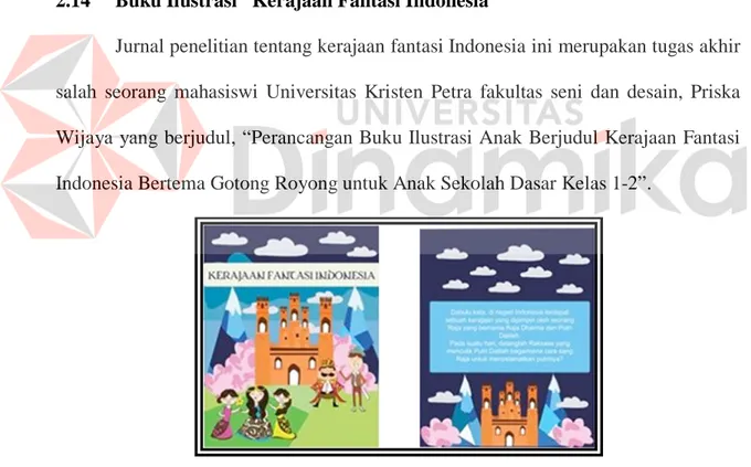 Gambar 2.15 Cover Buku Ilustrasi “Kerajaan Fantasi Indonesia” 