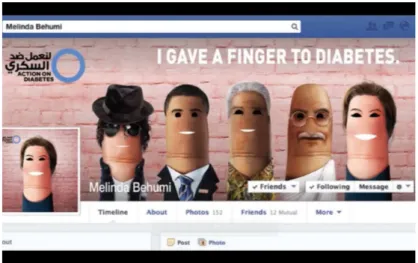 Gambar 1. Kampanye Fingers to Diabetes miliki Novo Nordisk 