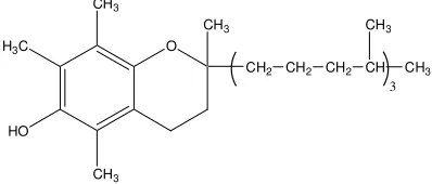 Gambar 7. Struktur kimia vitamin E (α-tokoferol)