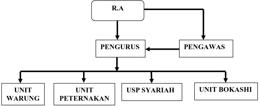 Gambar 1. Struktur organisasi Koppontren Darul Fallah 