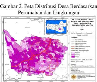 Gambar 1.Peta Distribusi Desa Berdasarkan  Potensi Desa 