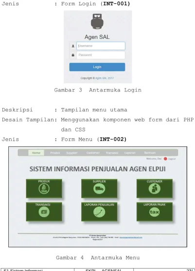 Gambar 3 Antarmuka Login 
