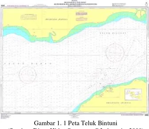 Gambar 1. 1 Peta Teluk Bintuni (Sumber: Dinas Hidro Oseanografi Indonesia, 2008) 