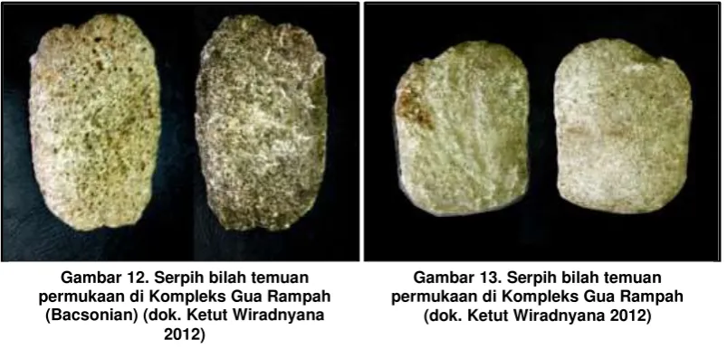Gambar 12. Serpih bilah temuan 