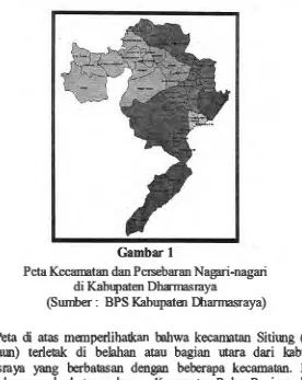 Gambar 1 Peta Kecamatan dan Persebaran Nagari-nagari 