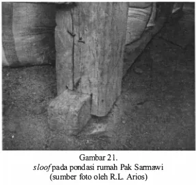 Gambar 21. s loof pada pondasi rumah Pak Sarmawi 