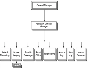 Gambar 4.1. Struktur Organisasi Hotel Mambruk Anyer 