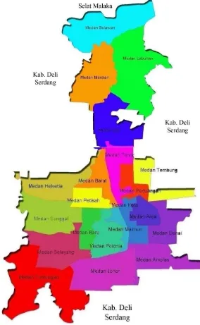 Gambar 1. Peta Kota Medan 