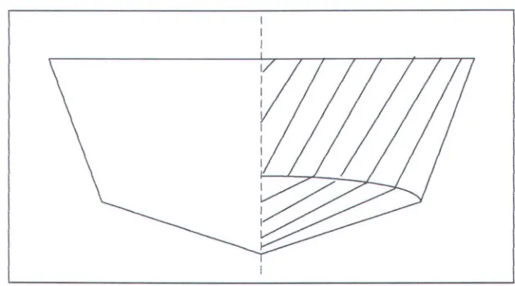 Gambar 2.4 : Bodyplan planing hull 