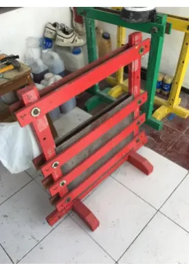 Gambar 3.6. Plat yang sudah ter set dengan baik pada cetakan 