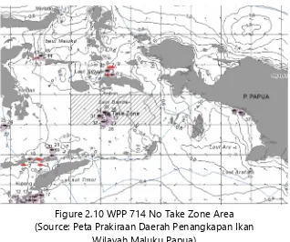 Figure 2.10 WPP 714 No Take Zone Area(Source: Peta Prakiraan Daerah Penangkapan Ikan