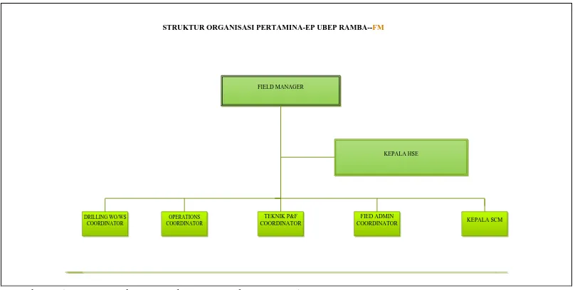 Gambar 3.1. Struktur Organisasi PT Pertamina EP Ubep Ramba (Persero) 