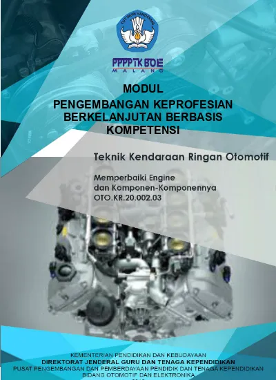 Modul Pengembangan Keprofesian Kerkelanjutan Berbasis Kompetensi ...