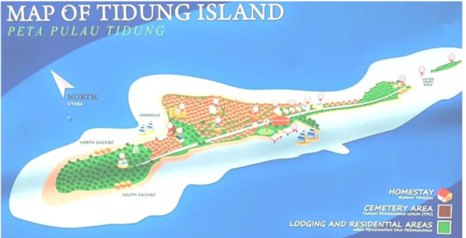 Gambar 1. Peta Pulau Tidung 