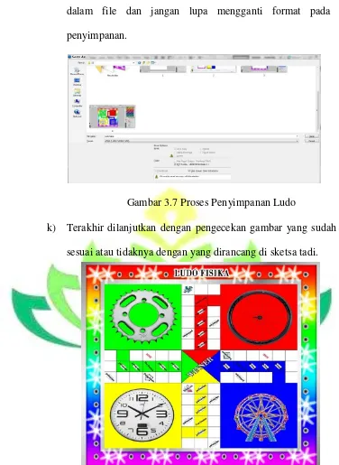 Gambar 3.7 Proses Penyimpanan Ludo 