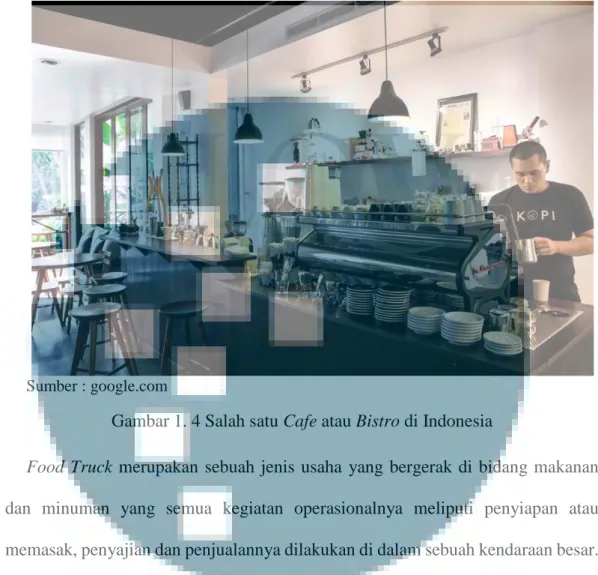 Gambar 1. 4 Salah satu Cafe atau Bistro di Indonesia 
