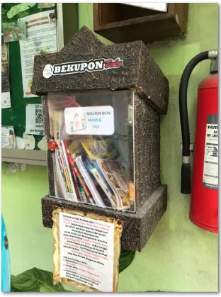 Gambar 3 Pagupon Buku – Dipasang di Beberapa Lokasi di Kampung agar Warga Dapat Mengakses Buku Setiap Saat (Dok: Penulis)