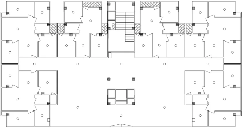 Gambar 3.2 Penempatan Sprinkler Lantai 1 