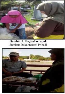 Gambar 1. Penjual kerupuk 