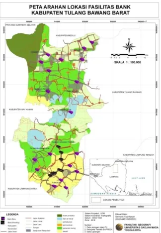 Gambar  11.  Peta  Arahan  Lokasi  Fasilitas  Koperasi  Kabupaten Tulang Bawang Barat 