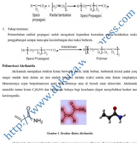 Gambar 1. Struktur Kimia Akrilamida 