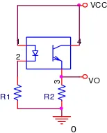 Gambar 2-11.Pemasangan ResistorOptoCoupler  