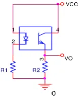 Gambar 2-11.Pemasangan ResistorOptoCoupler  