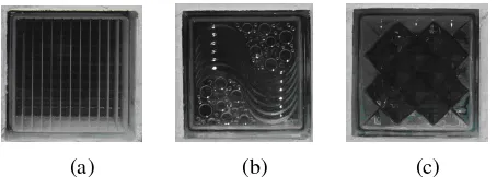 Gambar 1. Tiga jenis Glas blok yang dipakai pada penelitian  
