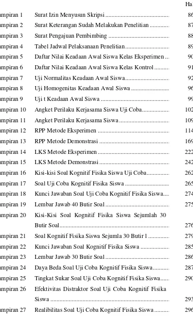 Tabel Jadwal Pelaksanaan Penelitian ................................