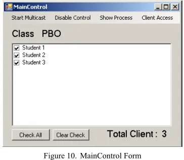 Figure 8.  Create Class Menu 