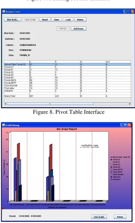 Figure 7. Filtering Process Interface 