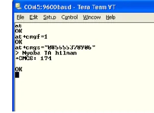 Gambar 4.14. Tampilan LCD dan Keypad.Pengujian Pengiriman Slave 1 dan Slave 2 ATMega 8