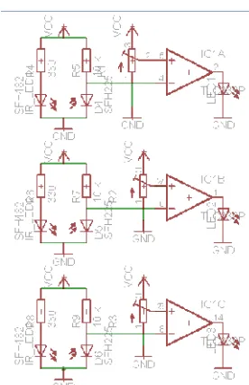 Gambar 4.6. Rangkaian Comparator dengan IC LM324