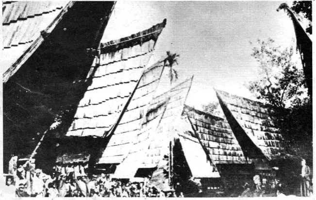 Gambar 2.4 Gambaran kampung di Pulau Samosir. 